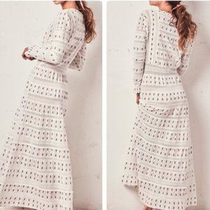 LoveShackFancy Fabiana maxi Dress embroidered 0